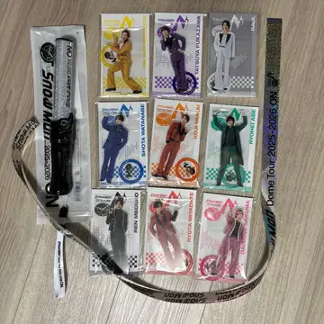 Snow Man ON 아크릴 스탠드 응원봉 은색 테이프