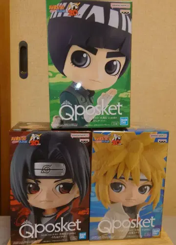 NARUTO Qposket 피규어 세트 이타치 락 리 미나토