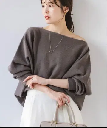 noble 파인 울 돌먼 풀오버 브라운D