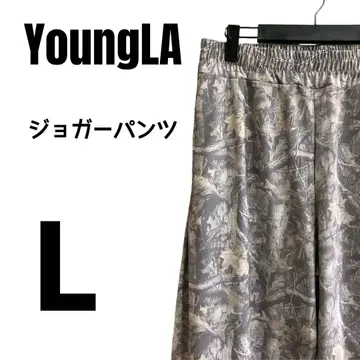 [ 미사용 ] YoungLA 카모 패턴 조거 팬츠 L 사이즈