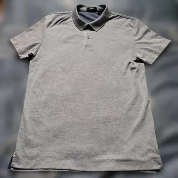 Theory 그레이 피케 셔츠 샌드하스트 가무토 자카드 사이즈 S