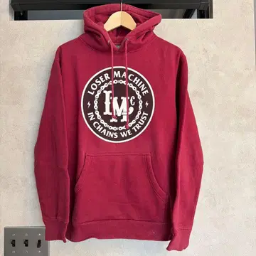 LOSER MACHINE COMPANY 버건디 후드티 S