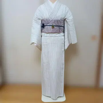 여름 오시마 명주 기모노 증서 포함