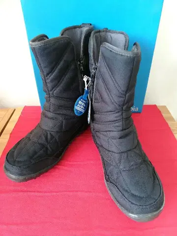 미사용급 컬럼비아 스노우 부츠 정가 62,852엔 초경량 블랙 25cm