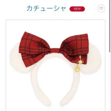 디즈니 머리띠 크리스마스 화이트 리루린린