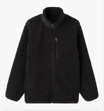 새상품급 인기! 무인양품 보아 플리스 자켓 L 사이즈 블랙