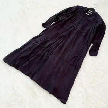 TORRAZZO DONNA 롱 원피스 레이스 절개 마 혼방 내추럴