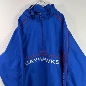 00s 프로팀 ncaa 하프 지퍼 나일론 풀오버 아노락