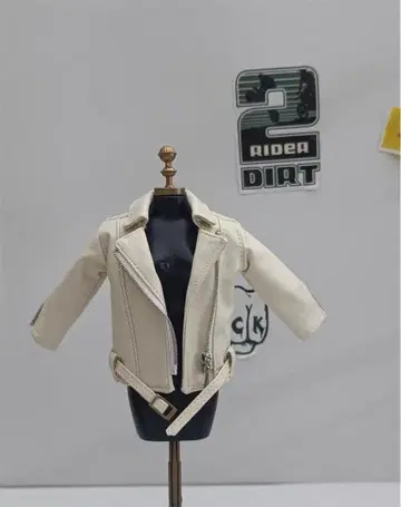 네오 브라이스용 화이트 라이더 자켓