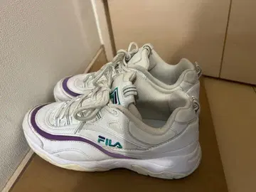 FILA 스니커즈 화이트 퍼플