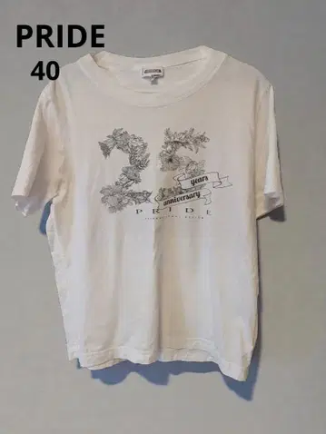 PRIDE 25주년 기념 T셔츠 사이즈 40