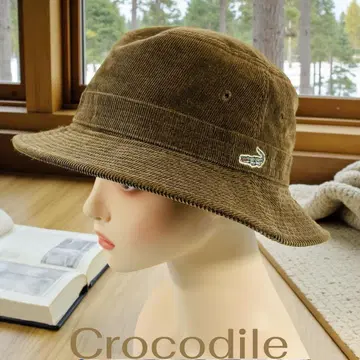 Crocodile 브라운 코듀로이 버킷햇