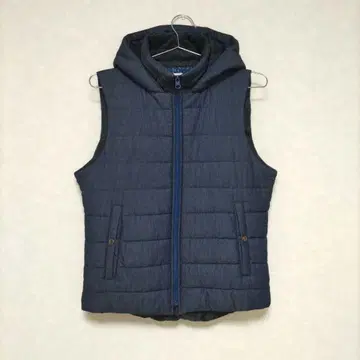 PLST 코튼 다운 베스트 L 네이비