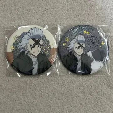 Dr.STONE 캐릭터 애니 캔뱃지 제노 2개