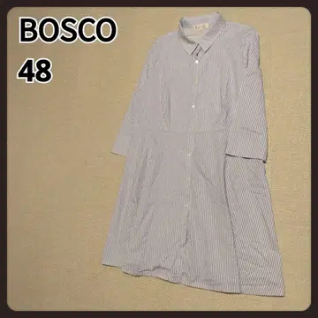 보스코 셔츠 원피스 빅 사이즈 48 일본제 BOSCO