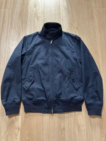 BEAMS 네이비 지퍼 달린 블루종