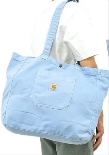 하자품 carhartt 칼하트 코튼 데님 토트백