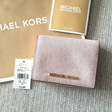 새상품 마이클코어스 MICHAEL KORS 3단 폴더형 지갑 핑크