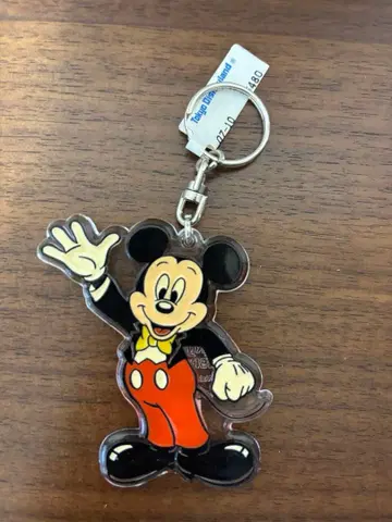 디즈니 레트로 미키 아크릴 키체인 키링
