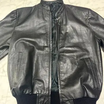 블랙 가죽 자켓 M 사이즈