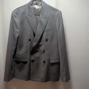 ZARA 그레이지 더블 브레스트 테일러드 자켓 M