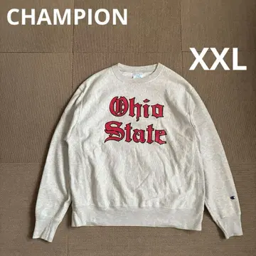 챔피온 리버스 위브 맨투맨 XXL 오하이오 로고 단색 택