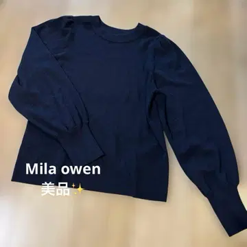 새상품급 Mila owen 네이비 긴팔 니트
