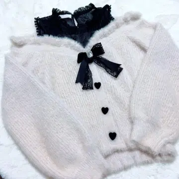 LIZLISA 레이어드 스타일 어깨 트임 니트 핑크