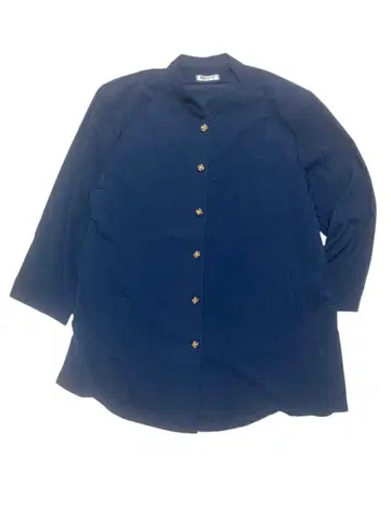 새상품급 FOREST 네이비 긴팔 셔츠 15호 여성용 XL 상당 80s