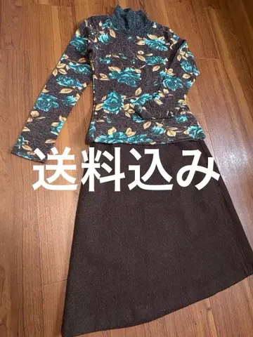 꽃무늬 셋업 ( 파란 장미 )