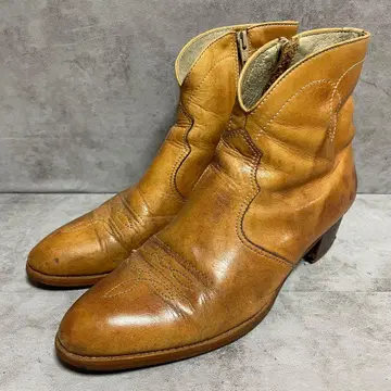 [리빙] (25.5) 숏부츠 웨스턴 부츠 사이드 지퍼 일본제