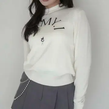 EIMY 니트 풀오버 화이트