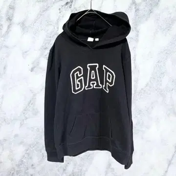 12570 GAP 로고 후드티 풀오버 블랙 XS 속기모 스테디셀러