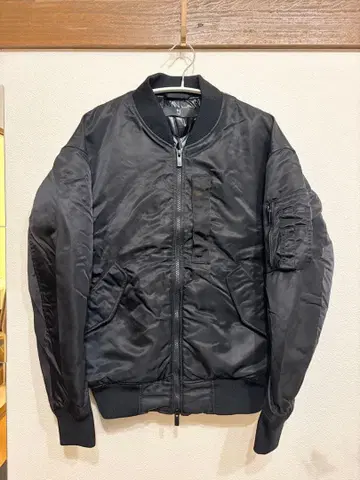 블랙 MA-1 플라이트 자켓 S