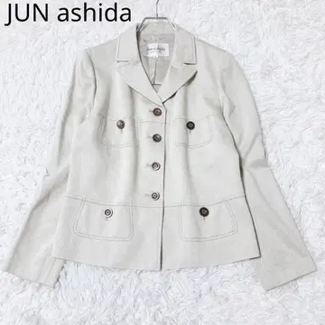 준 아시다 테일러드 자켓 더블 숏 기장 아이보리 사이즈 9