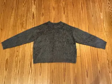 알파카 샤기 크루넥 풀오버