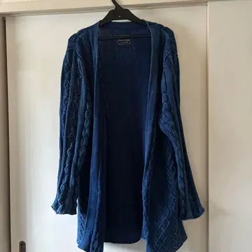 문비트퀄리티 네이비 롱 가디건 코튼 오카야마 니트