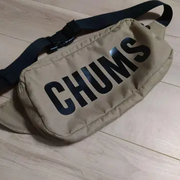 CHUMS 바디백 베이지 캔버스