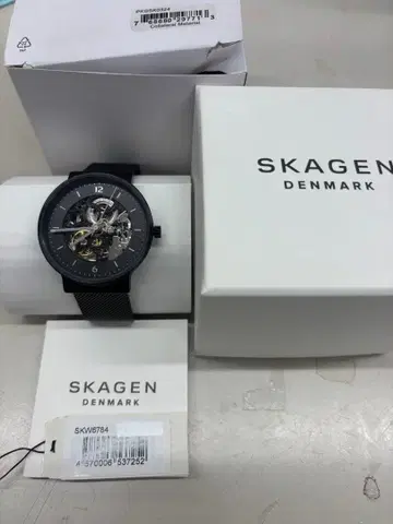 B5637 [컨디션 최상] SKAGEN SKW6784 블랙 자동 시계