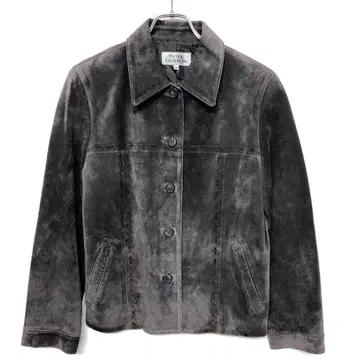 웨스턴 컨트리 vibes 구제 의류 천연 가죽 피그 스웨이드 자켓 블루종