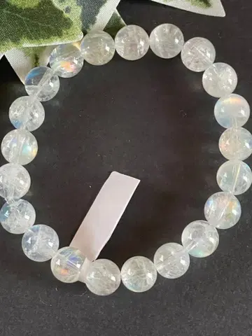 5A 레인보우 문스톤 팔찌 9.8mm~10mm 구슬