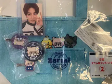 zeroni 에니마이 복권 런치 토트 캔뱃지 헤어 클립 하니니 세트