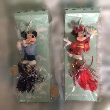 도쿄 디즈니랜드 미키 미니 피규어 설날 장식