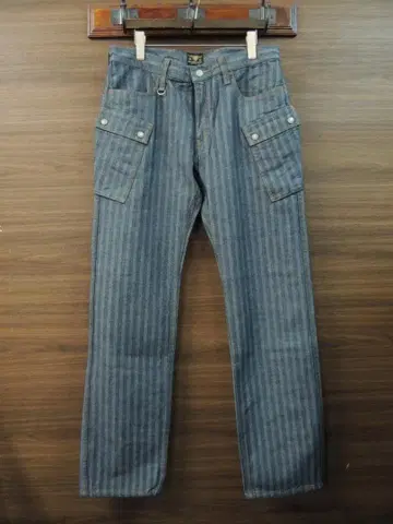 W36 정가 18700엔 코지마 청바지 일본제 헤링본 카고 팬츠