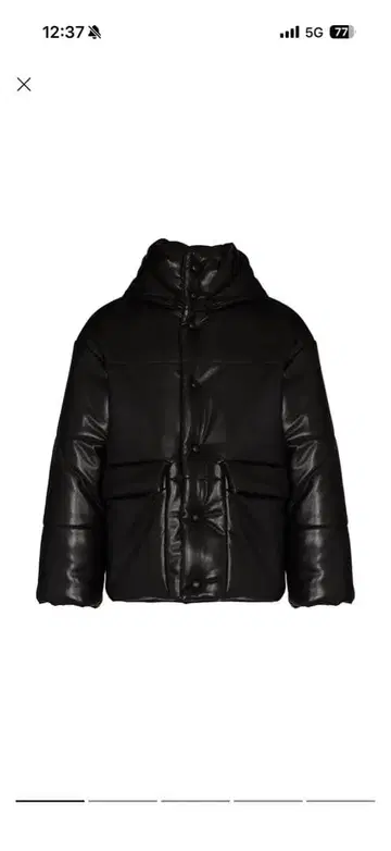 Nanushka 가죽 패딩 자켓 다운