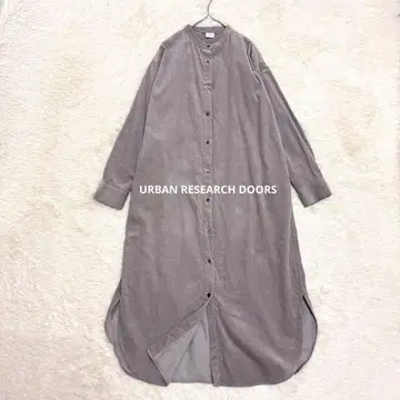 어반 리서치 도어스 코듀로이 셔츠 원피스 밴드 카라