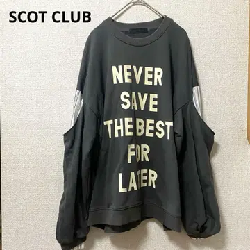 [ SCOT CLUB ] 스콧 클럽 셔츠 도킹 티셔츠 그레이