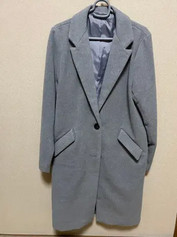 체스터 코트 94 기장 라이트 그레이