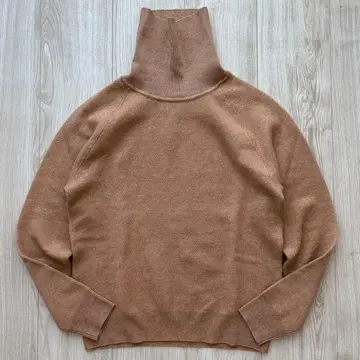 [컨디션 최상] CABaN 갸반 캐시미어 터틀넥 스웨터 카멜 XS