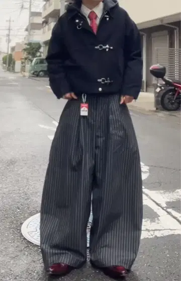 MSG 블랙 파이어맨 숏 덕 자켓 L 사이즈